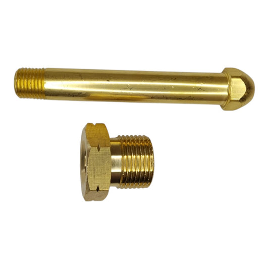 Acetylene and LPG cylinder nut and stem set for gas equipment