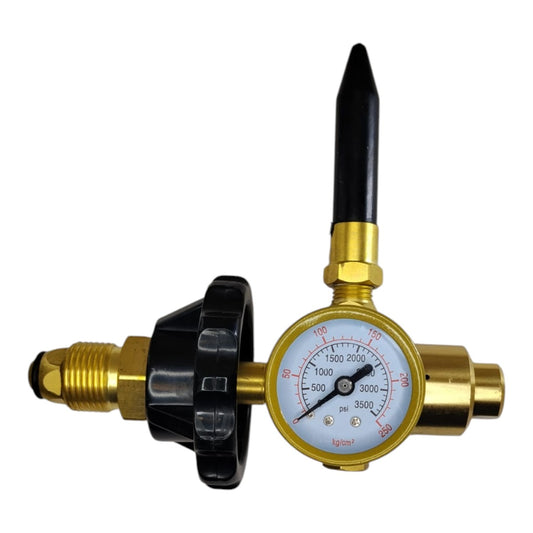 Helium tilt inflator for balloons and party store applications