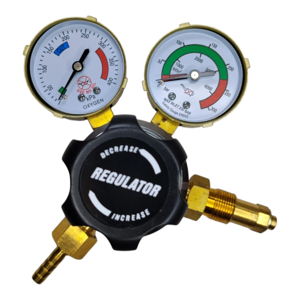 Oxygen porta pack regulator for industrial and welding gas applications