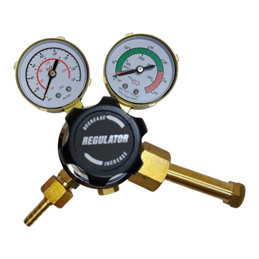 CO₂ single stage pressure regulator up to 10 bar for industrial gas control